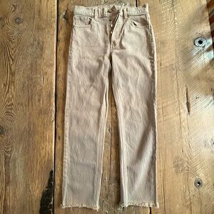 GAP Cheeky Straight High Rise Beige Jeans